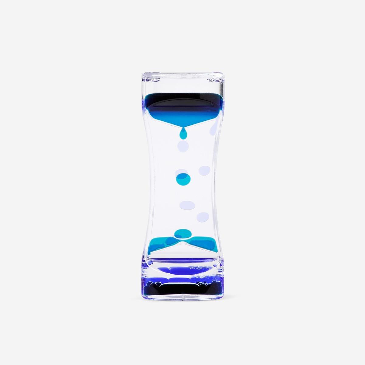 Blue decorative hourglass