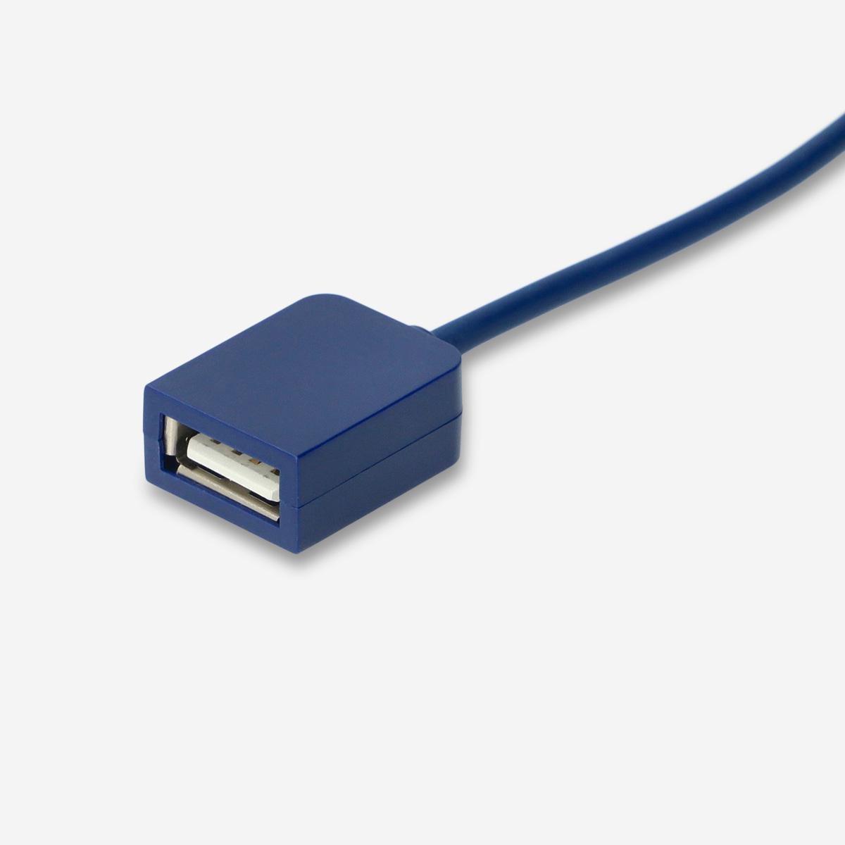 Blue connector. usb-c to usb