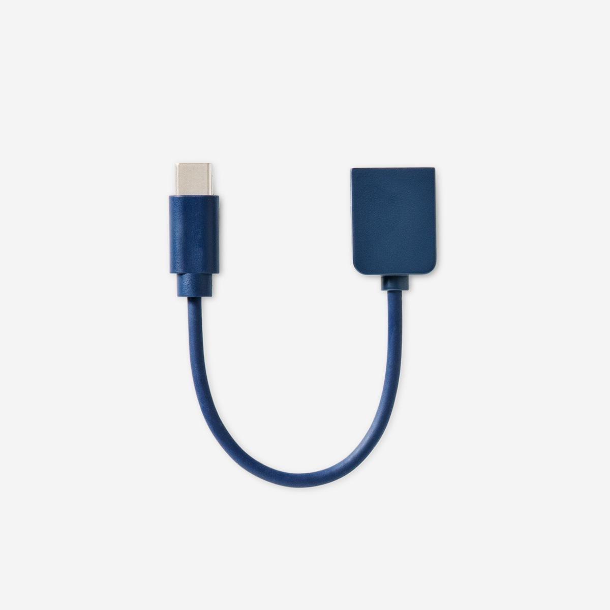 Blue Connector. Usb-C To Usb