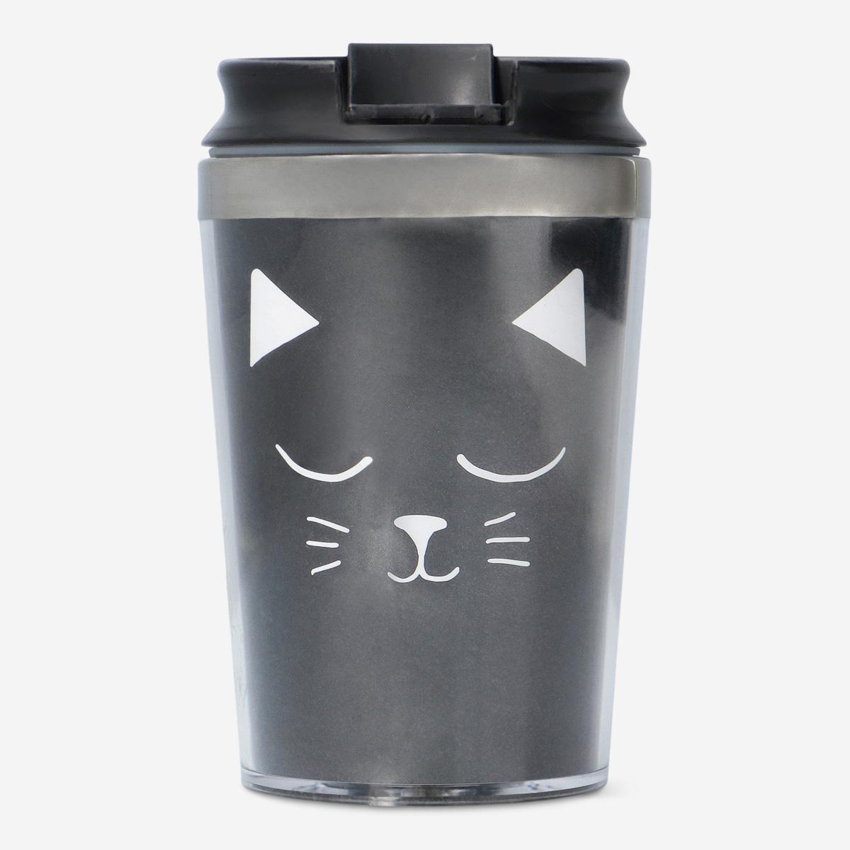 Black thermo cup. 250 ml