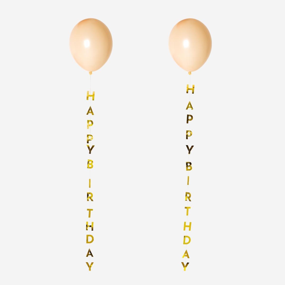 Gold balloon tails. 6 pcs