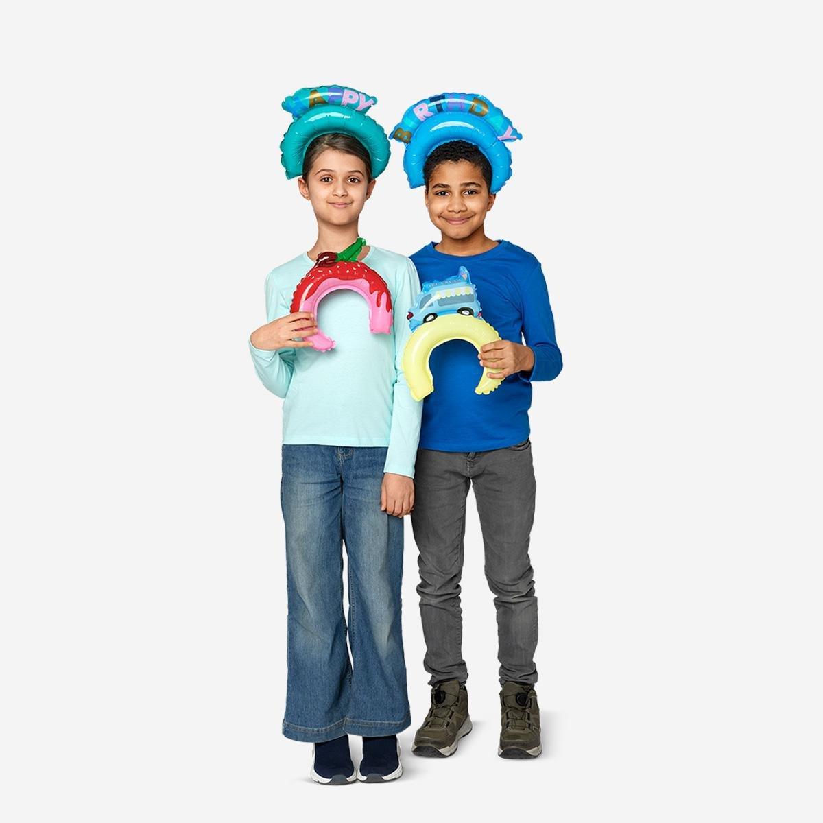 Multicolour foil balloon hairbands. kid