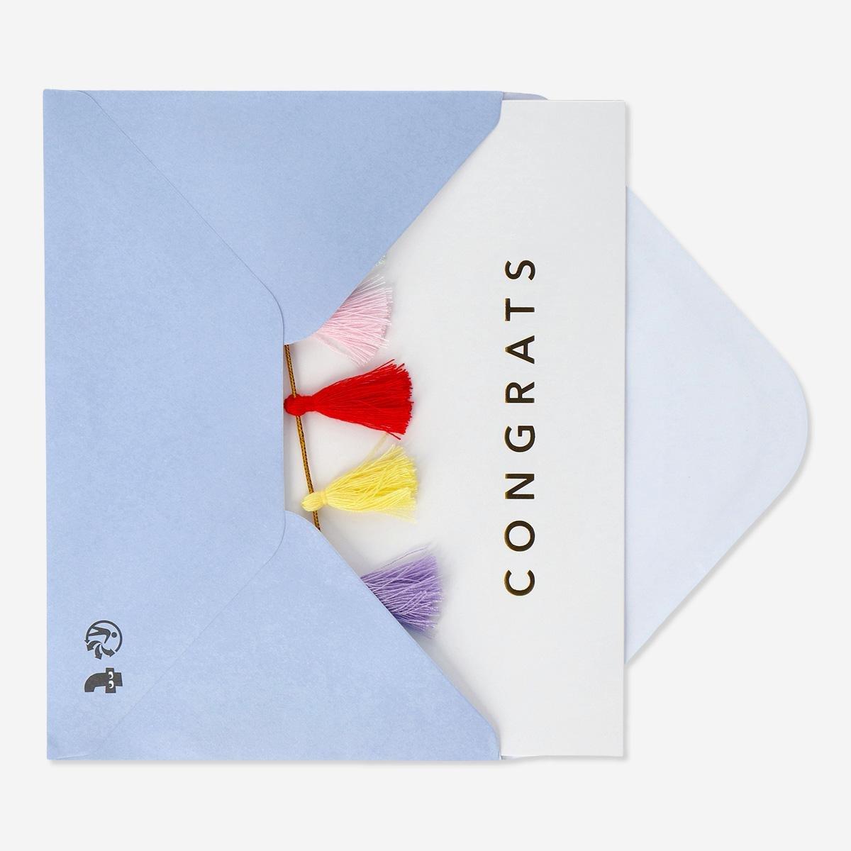 Multicolour card with envelope