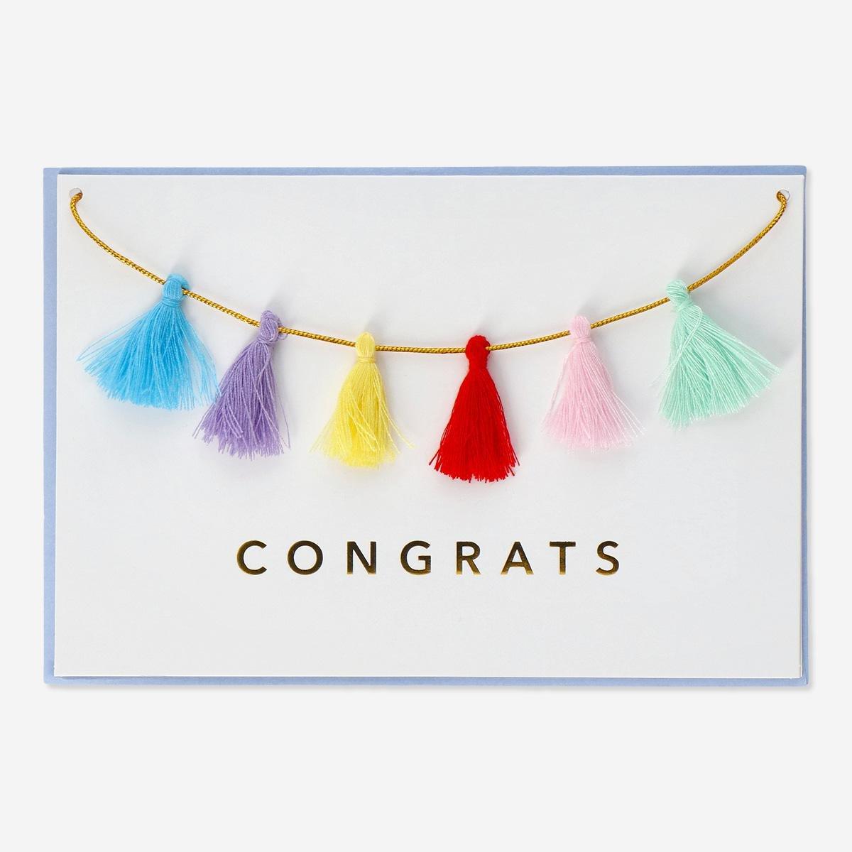 Multicolour card with envelope