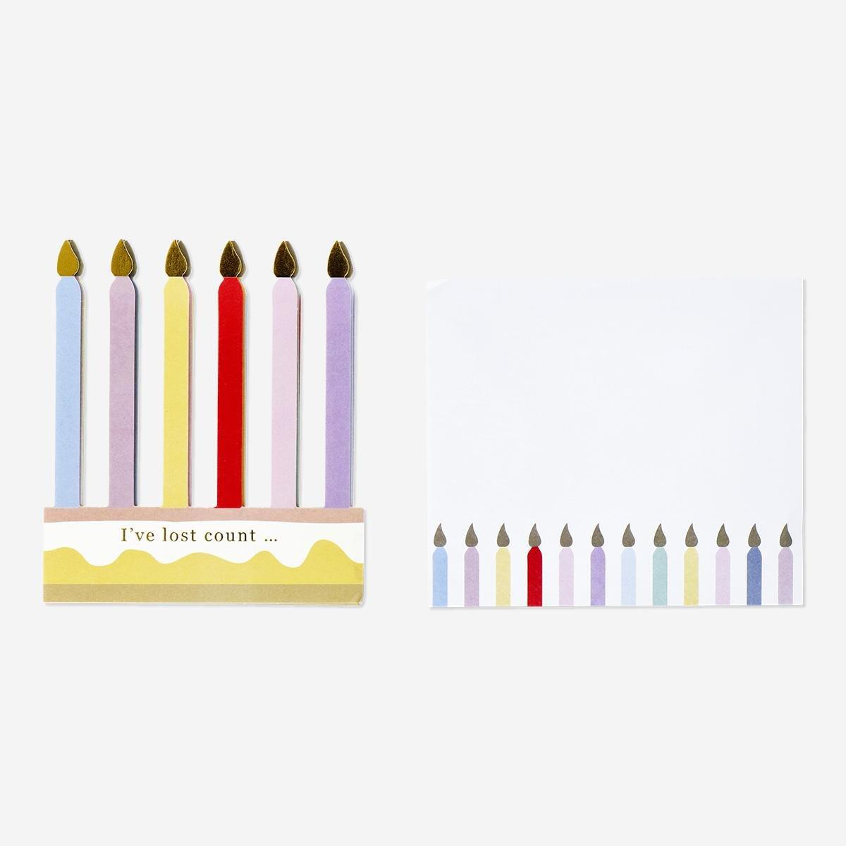 Multicolour fold-out card with envelope