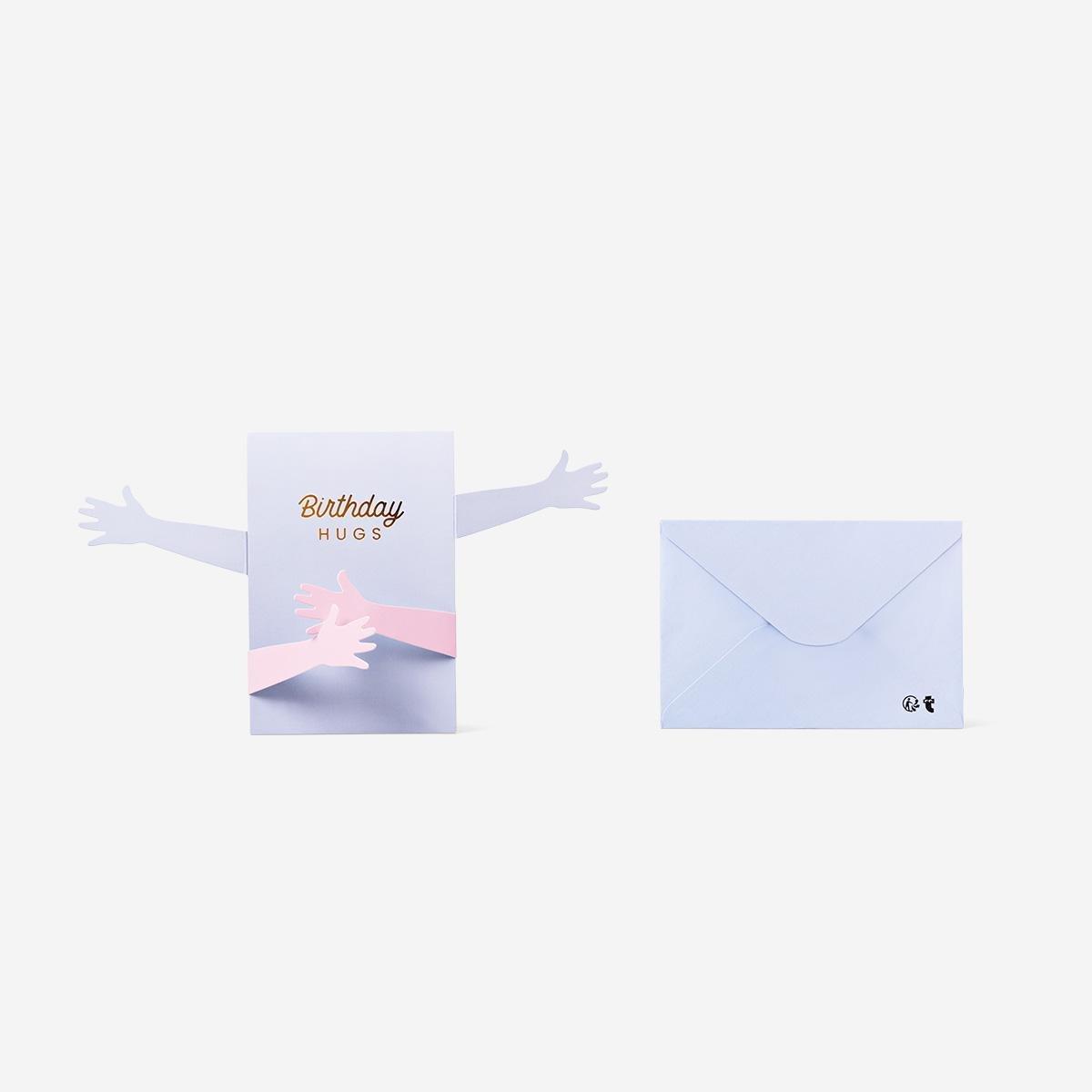 Multicolour card with envelope