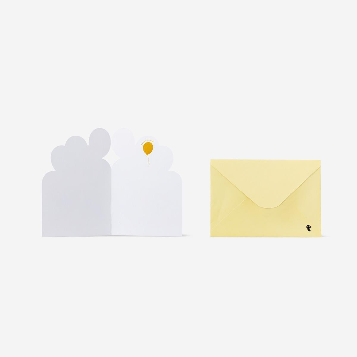 Multicolour card with envelope