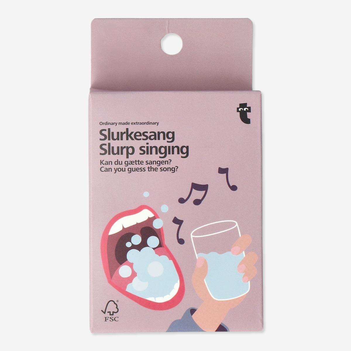 Multicolour slurp singing