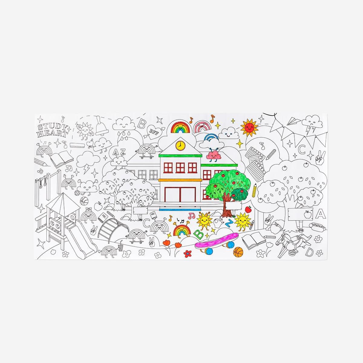 White colour-your-own poster
