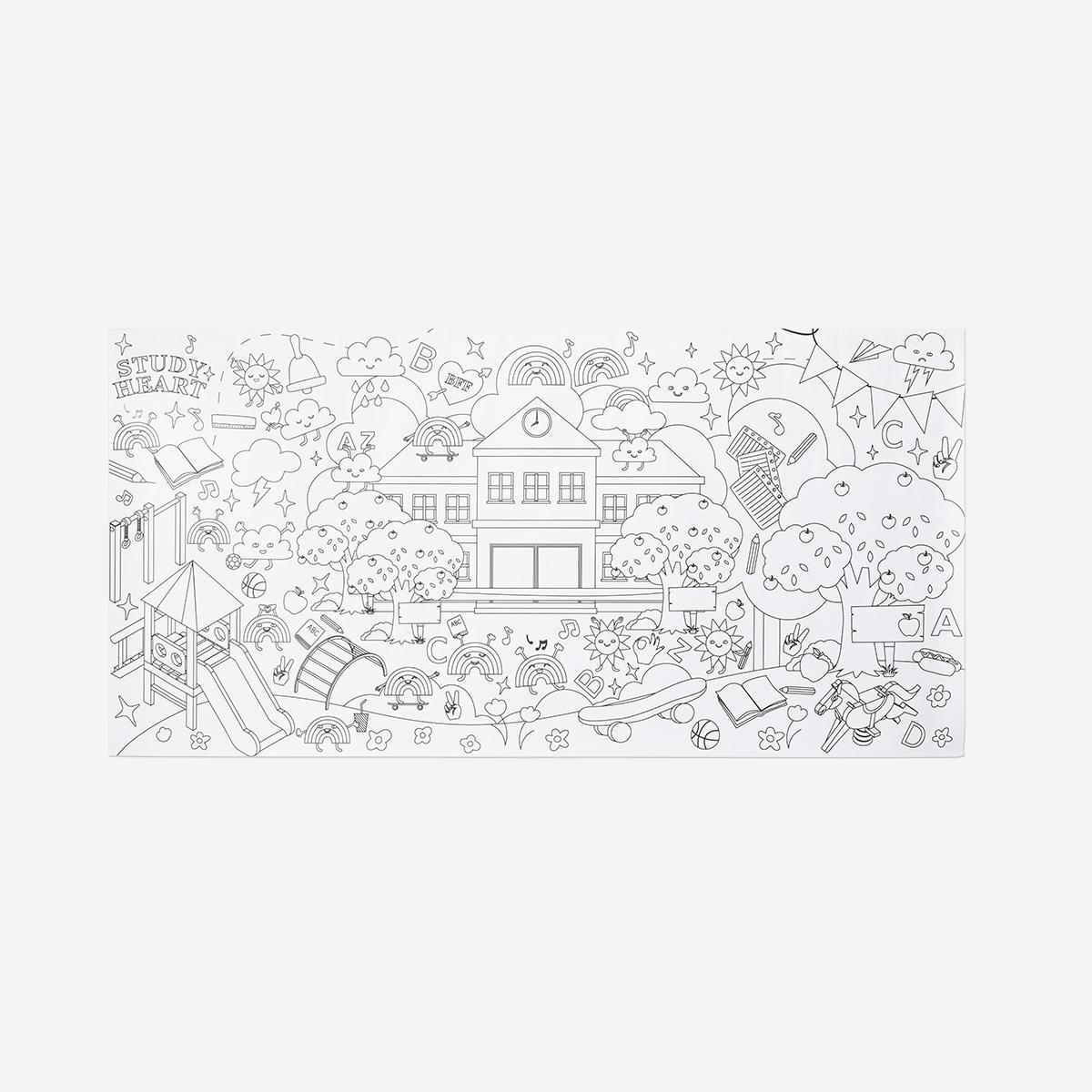 White colour-your-own poster