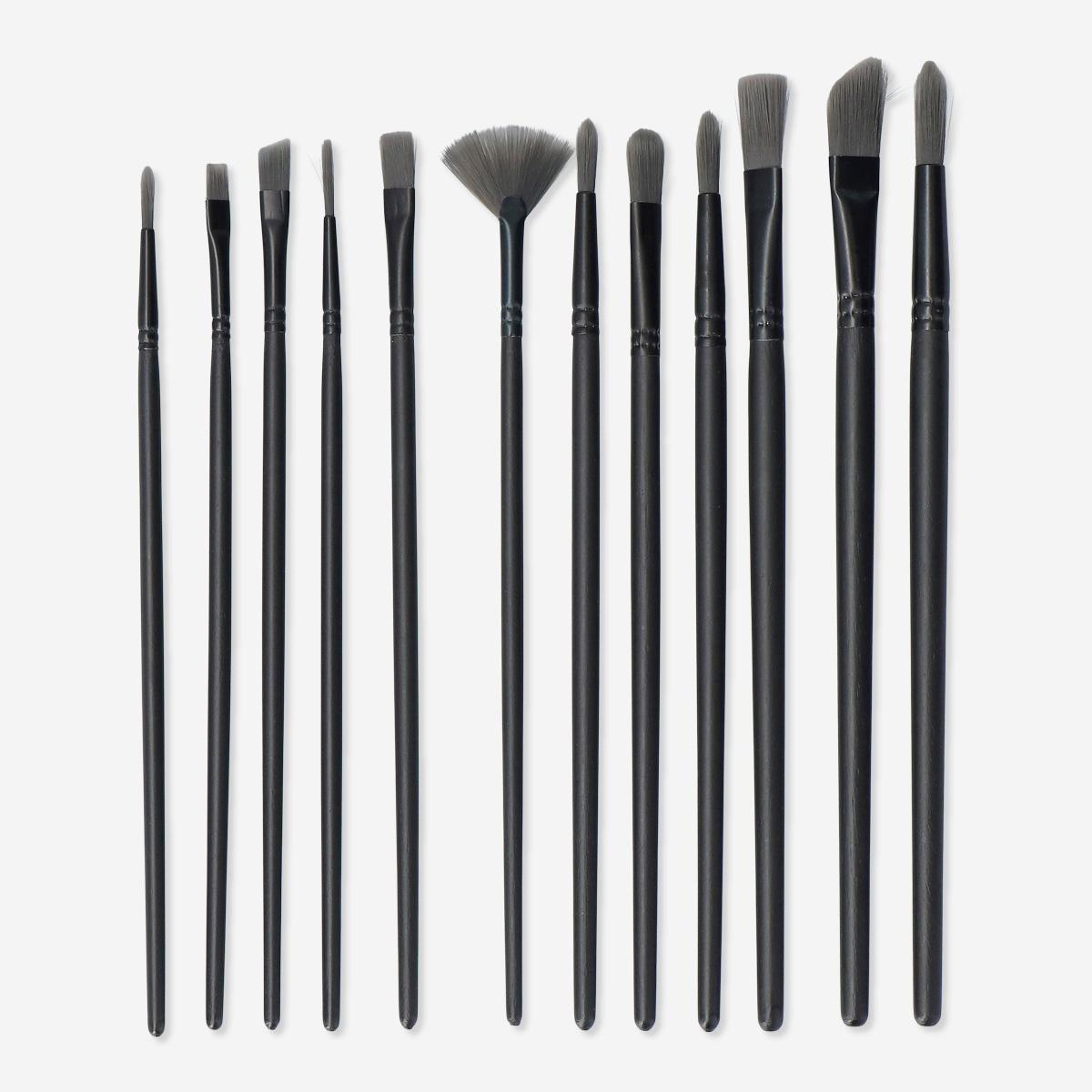 Black Paintbrushes. Synthetic Hair