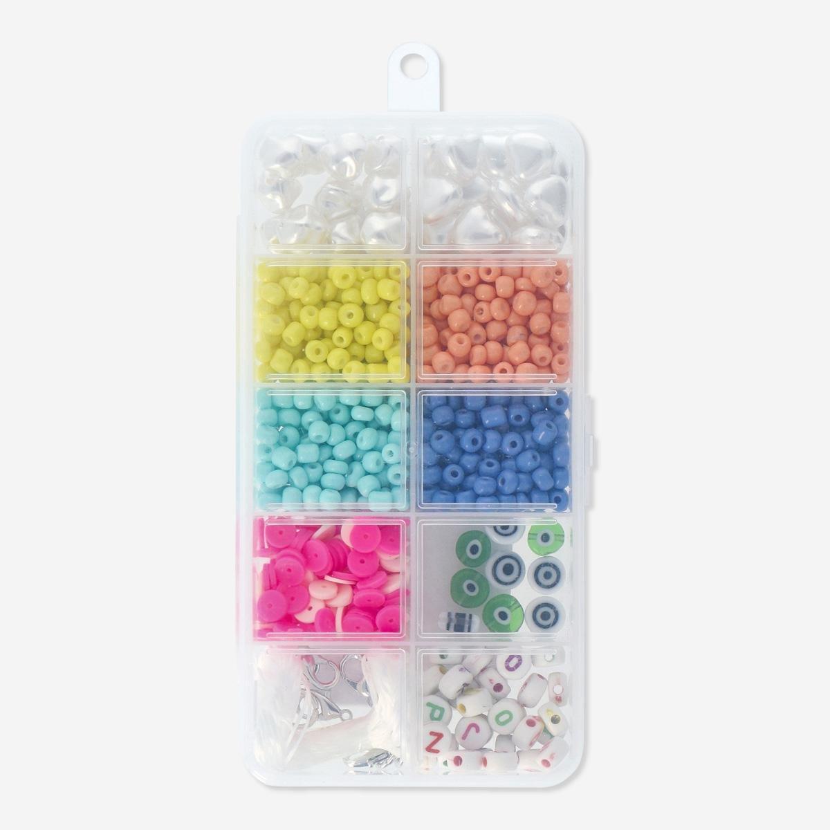 Multicolour Bead Set For Bracelets