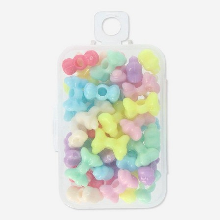 Multicolour plastic beads. 50 pcs