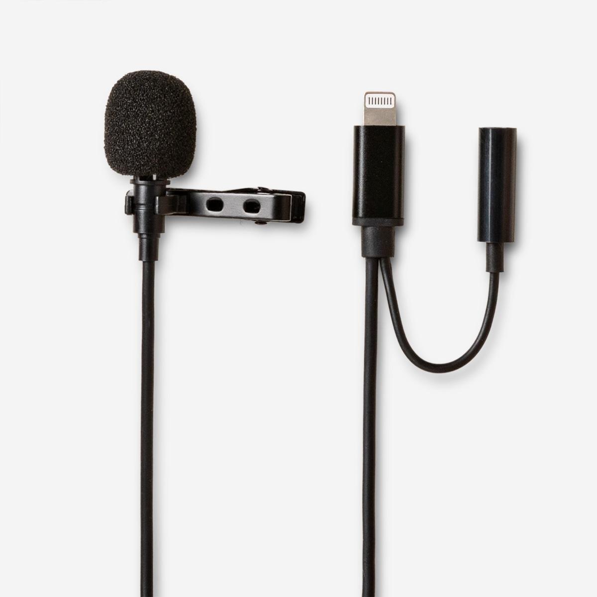 Black microphone. fits iphone