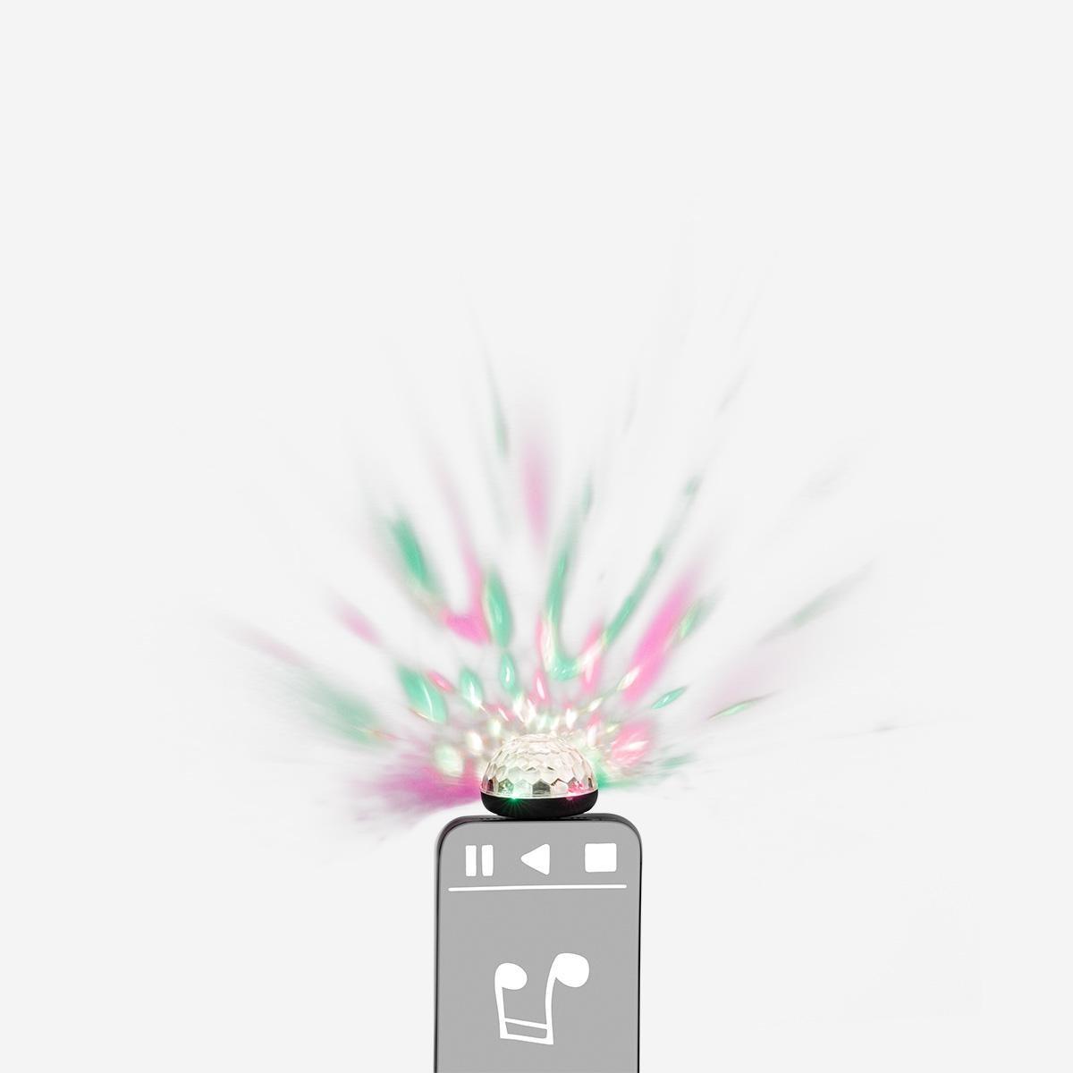 Multicolour disco light. fits iphone