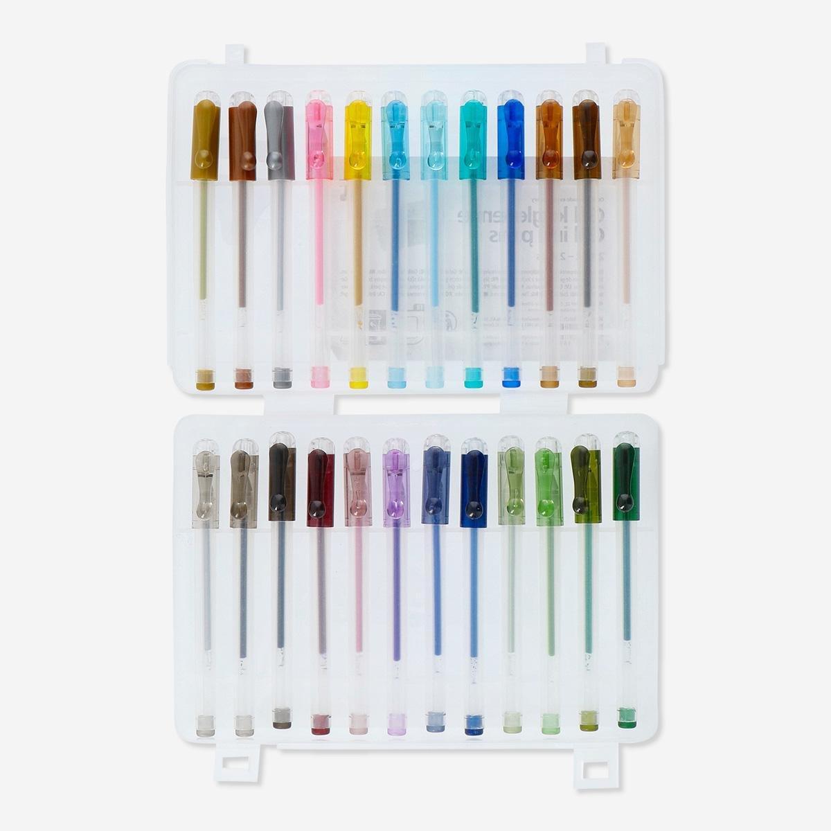 Multicolour Gel Ink Pens. 24 Pcs