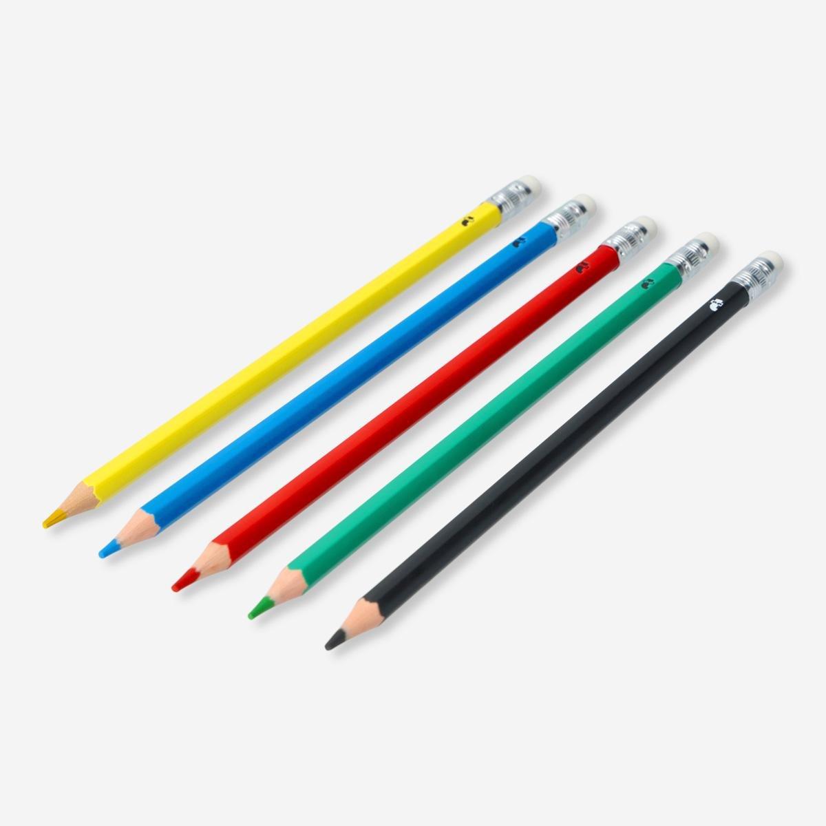 Multicolour Erasable Coloured Pencils. 24 Pcs
