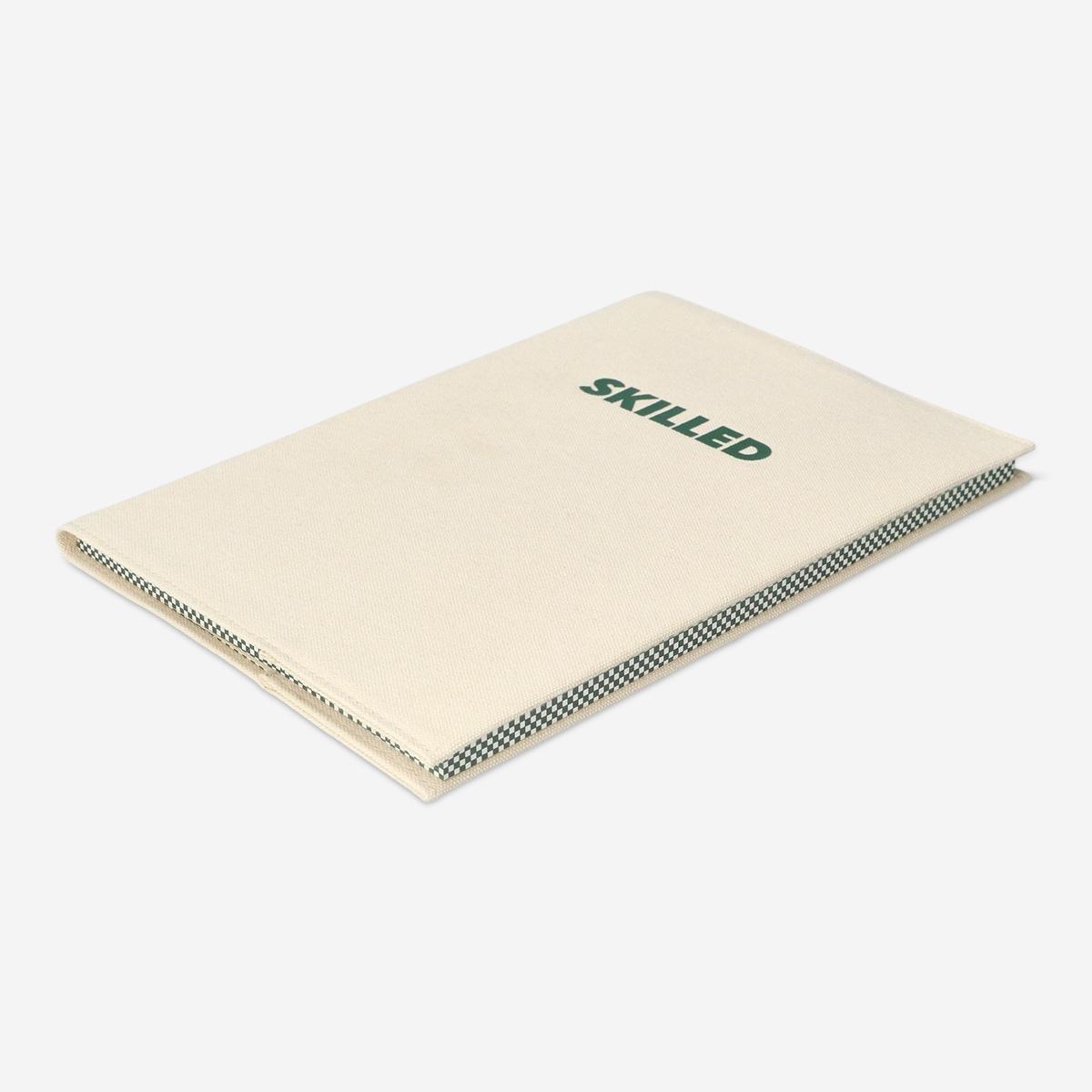 Beige Notebook. With Reusable Cover