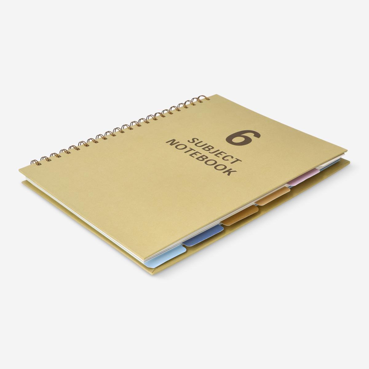 Brown Notebook With Page Markers. A4