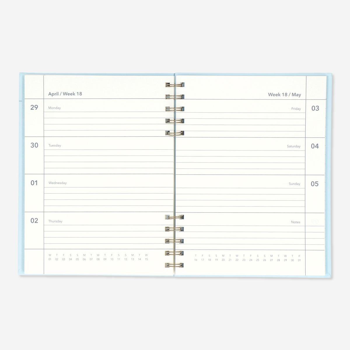 Blue Study Planner. With Weekly Diary