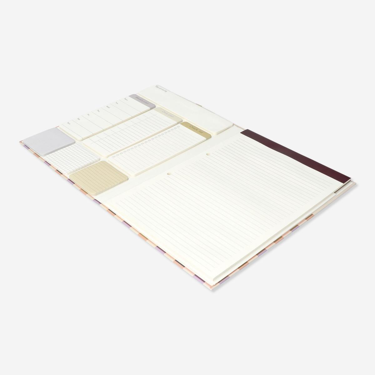 Multicolour clipboard. with paper pads