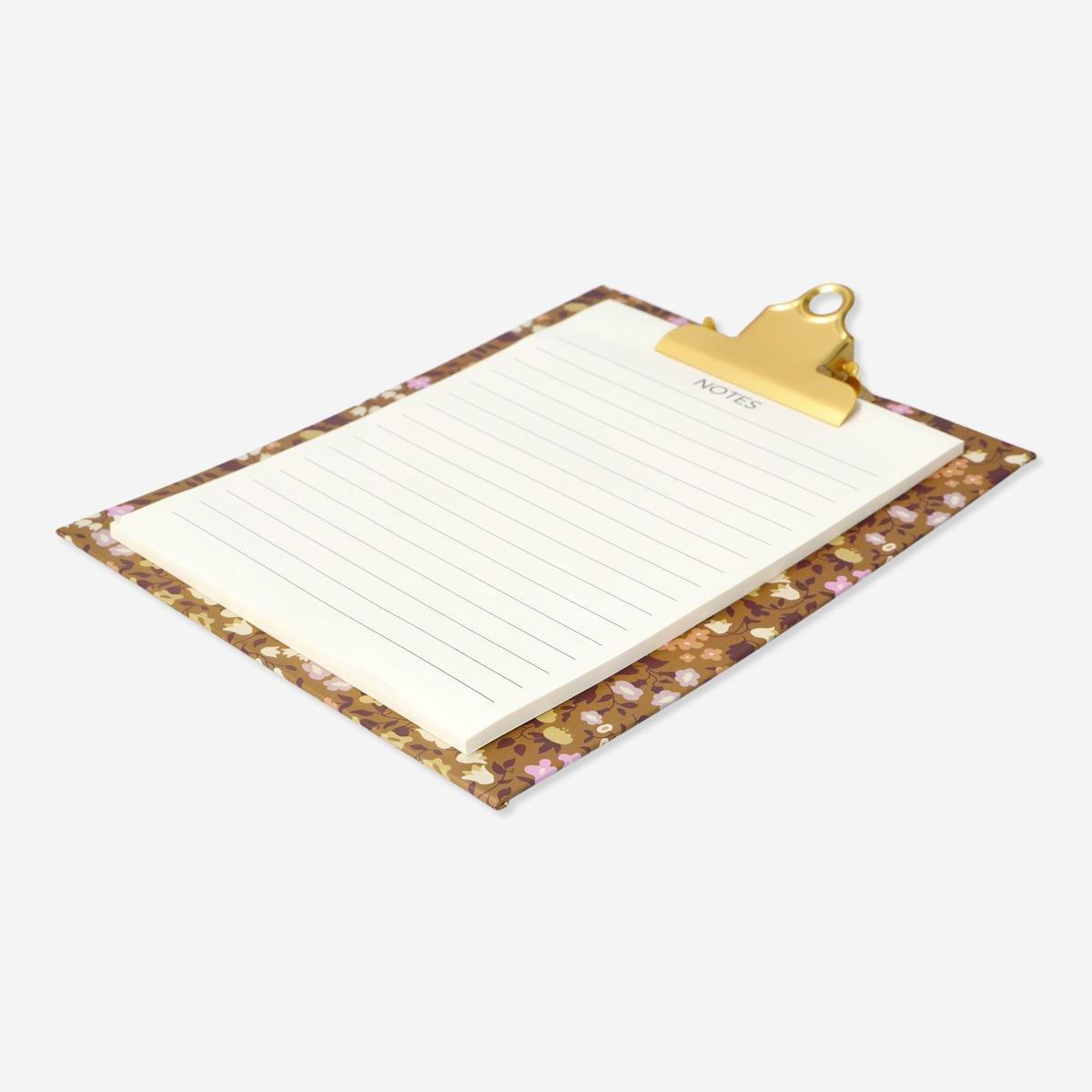 Multicolour clipboard with paper pad
