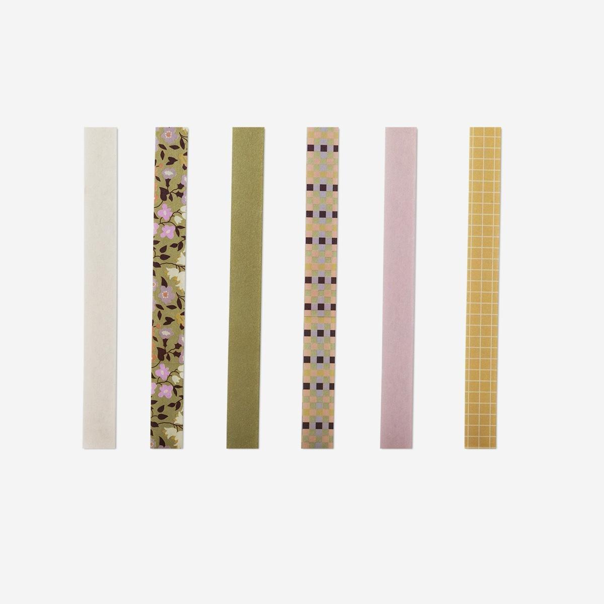 Multicolour paper tape. 6 pcs