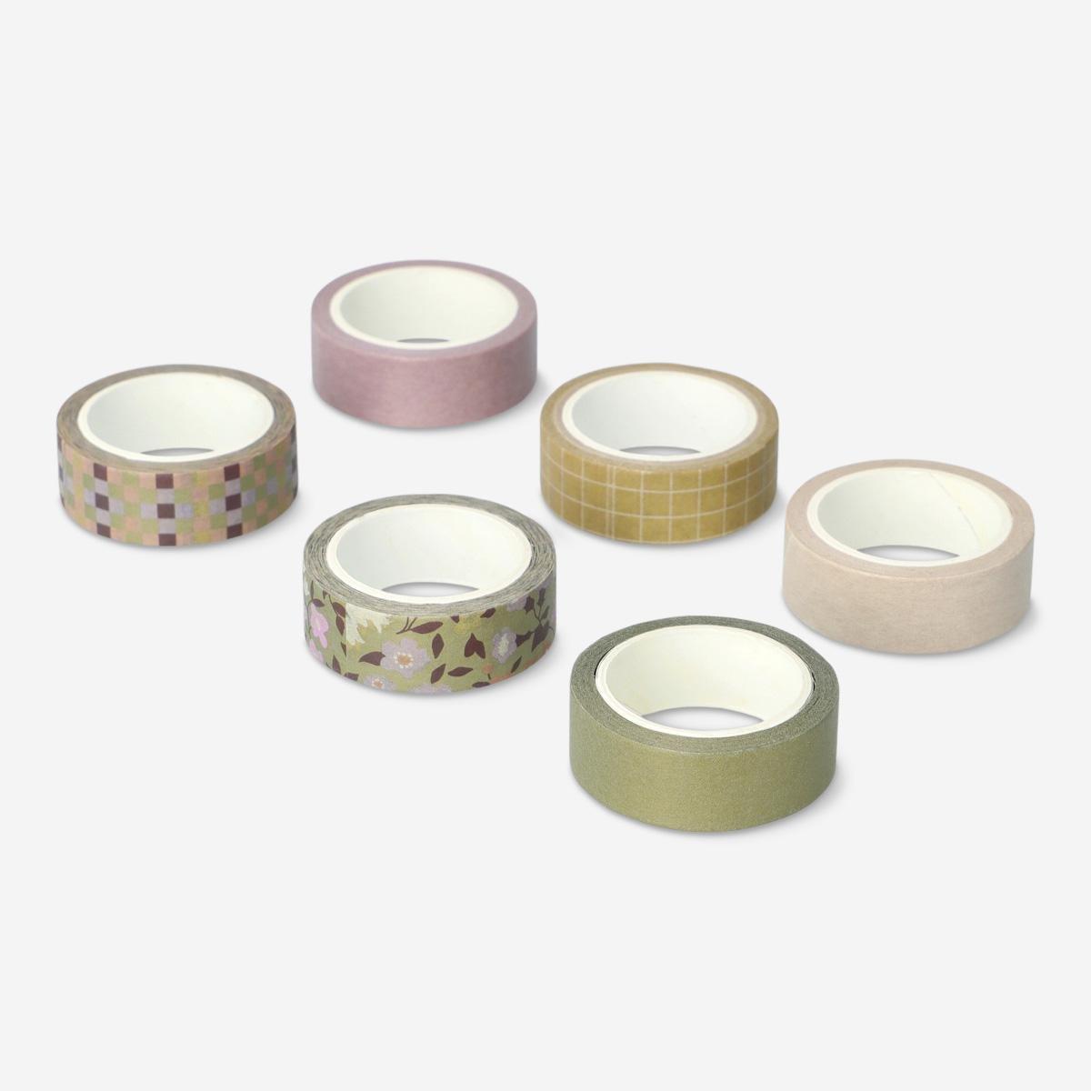 Multicolour paper tape. 6 pcs
