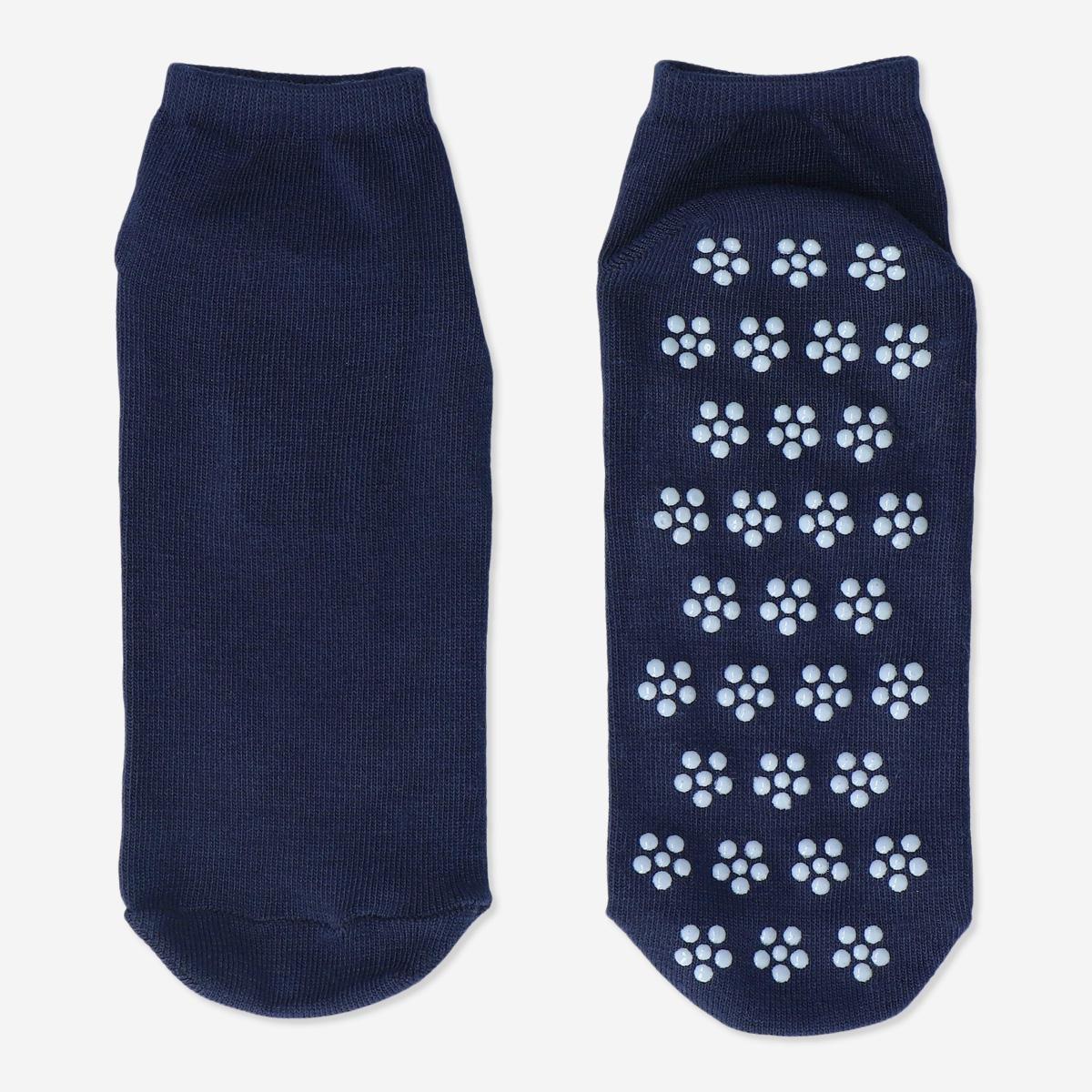 Navy yoga socks with anti-slip. m/l