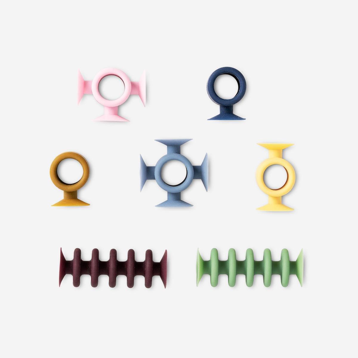 Multicolour Building Suction Cups. 7 Pcs