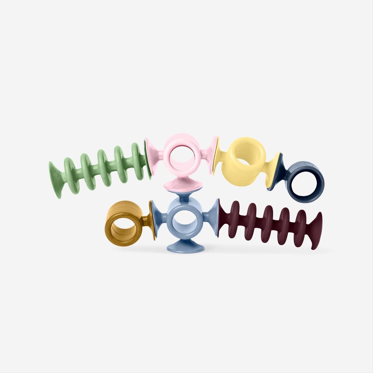 Multicolour Building Suction Cups. 7 Pcs
