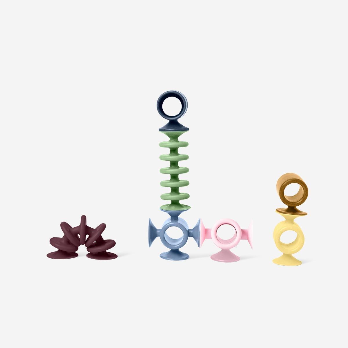 Multicolour Building Suction Cups. 7 Pcs