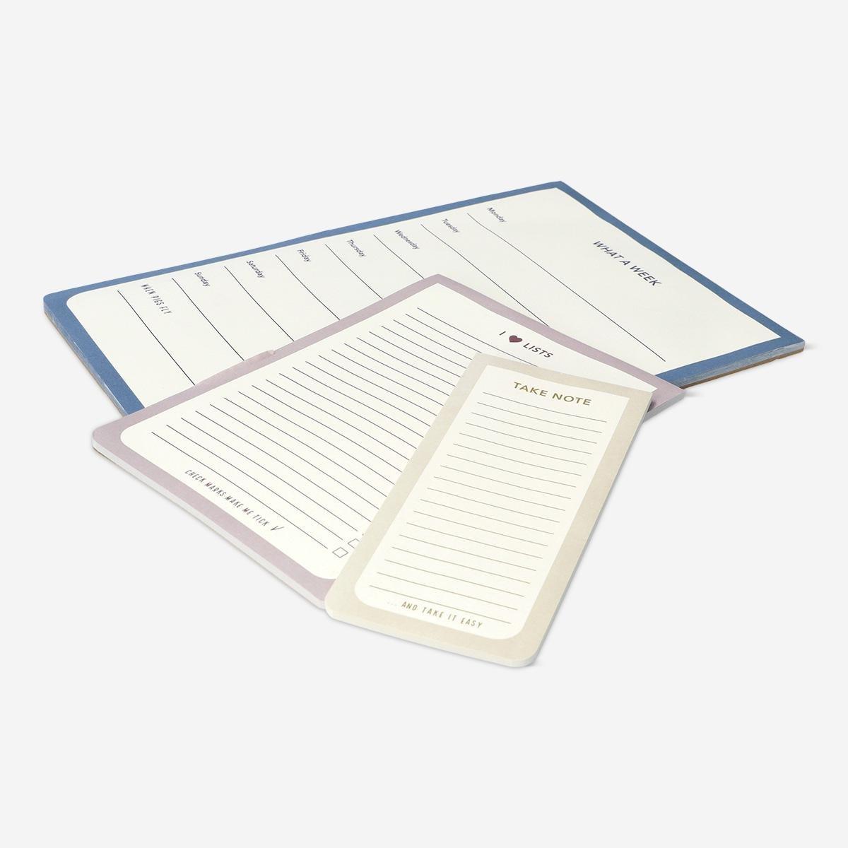 Multicolour Planner Pads