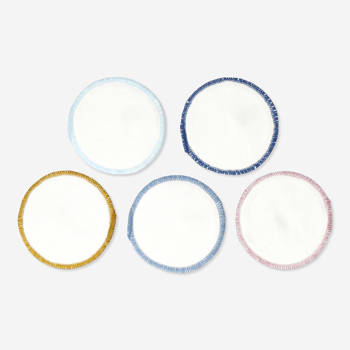 Multicolour reusable pads. 5 pcs