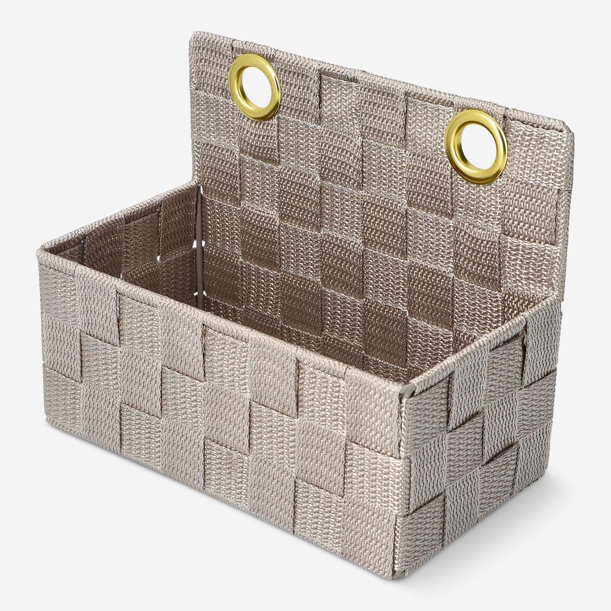 Grey storage basket