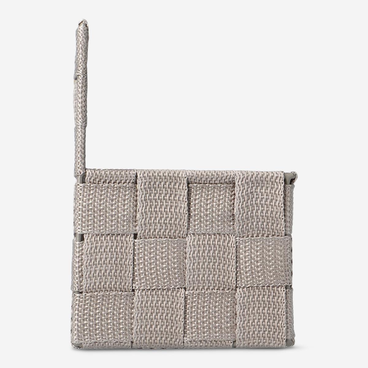 Grey storage basket