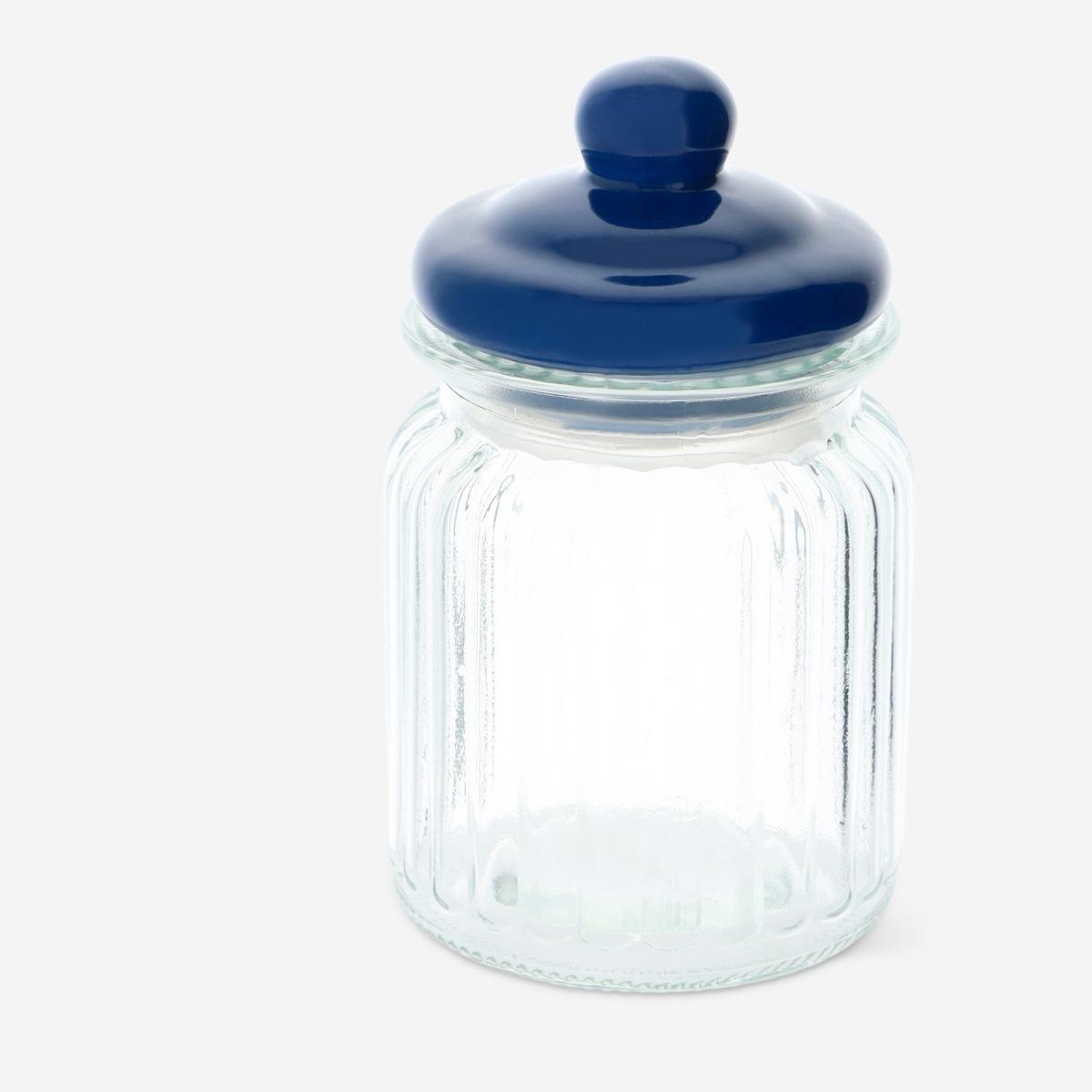 Multicolour storage jar. small