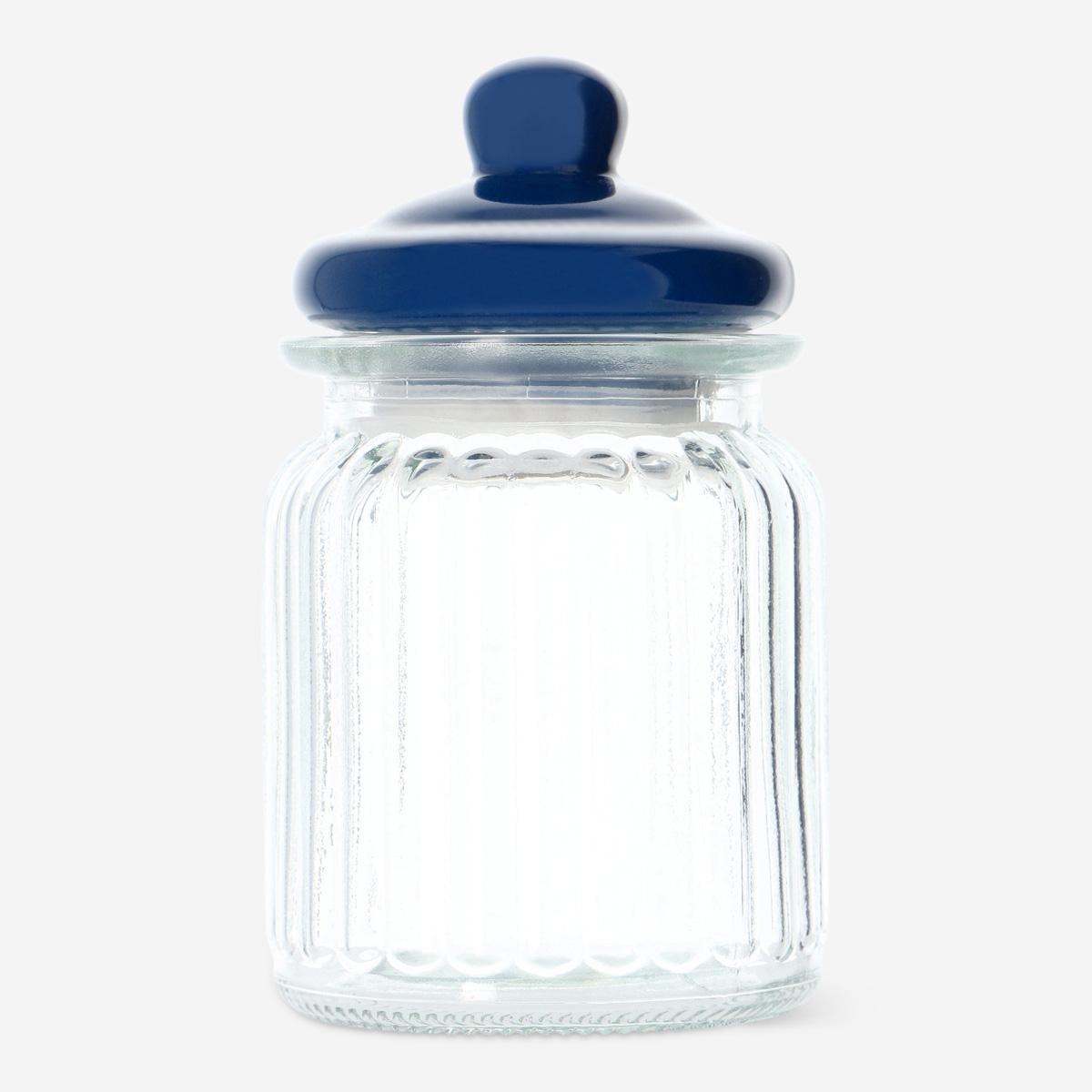 Multicolour storage jar. small