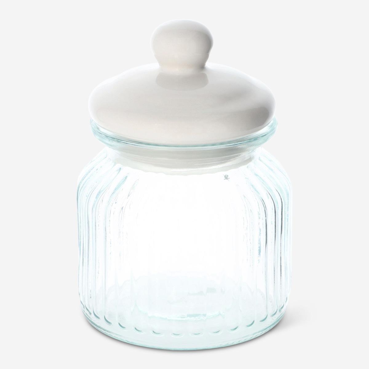 Multicolour storage jar. large