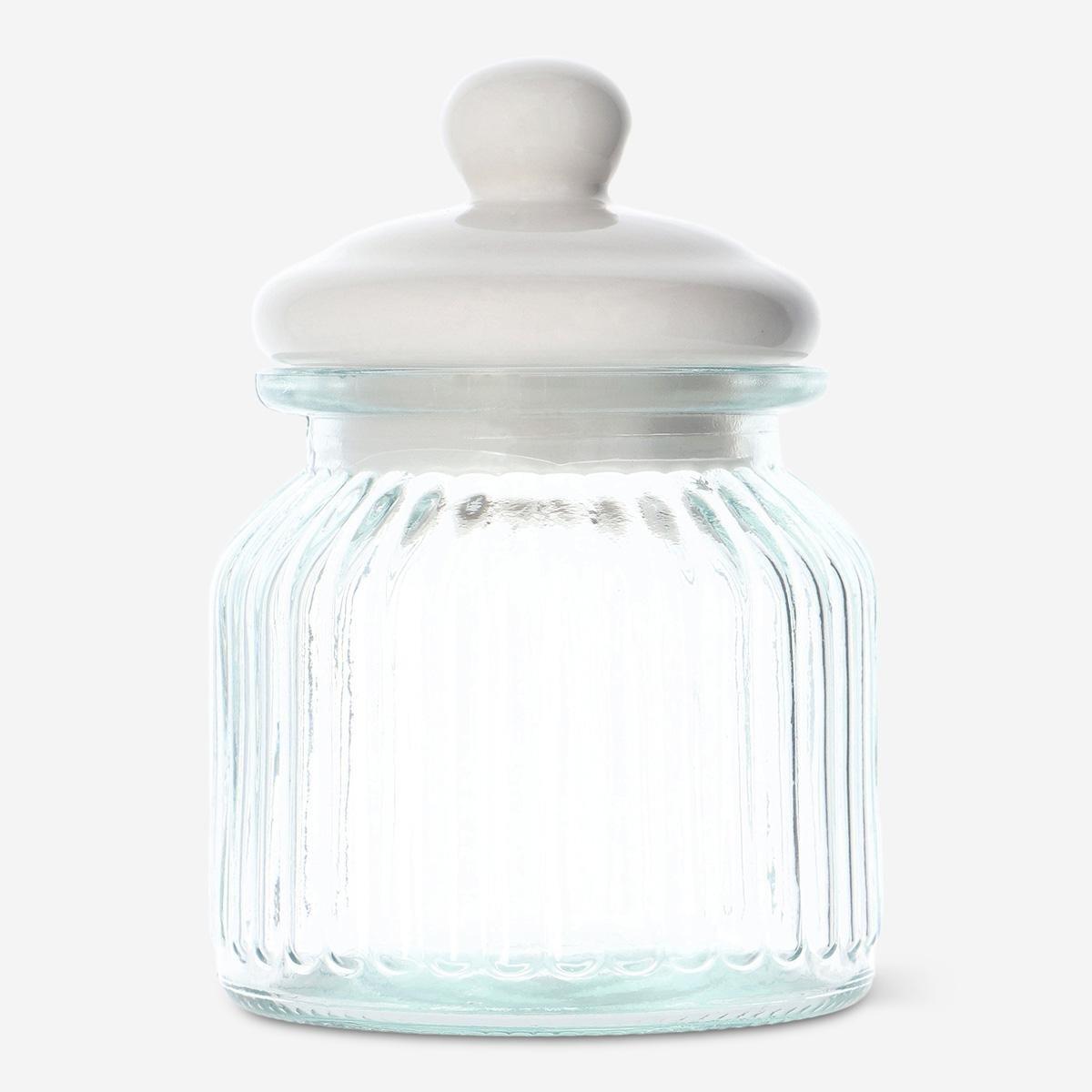 Multicolour storage jar. large
