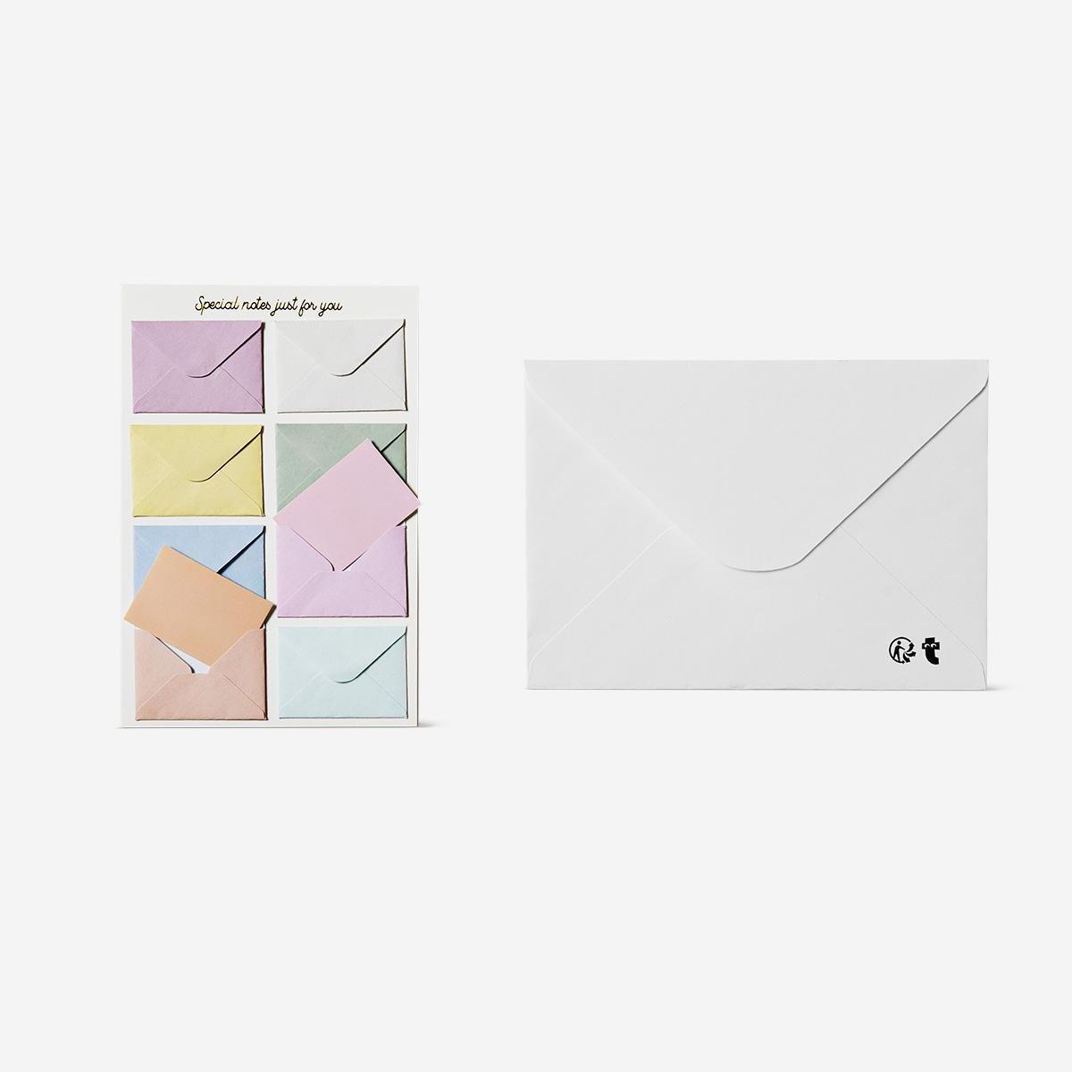Multicolour card with envelope