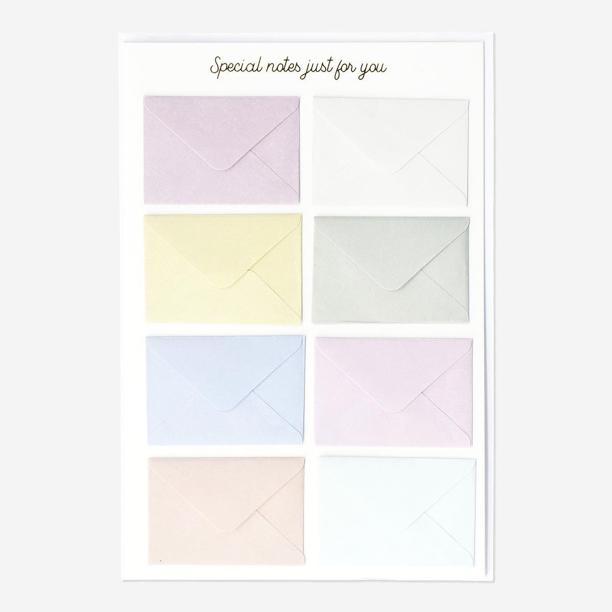 Multicolour card with envelope