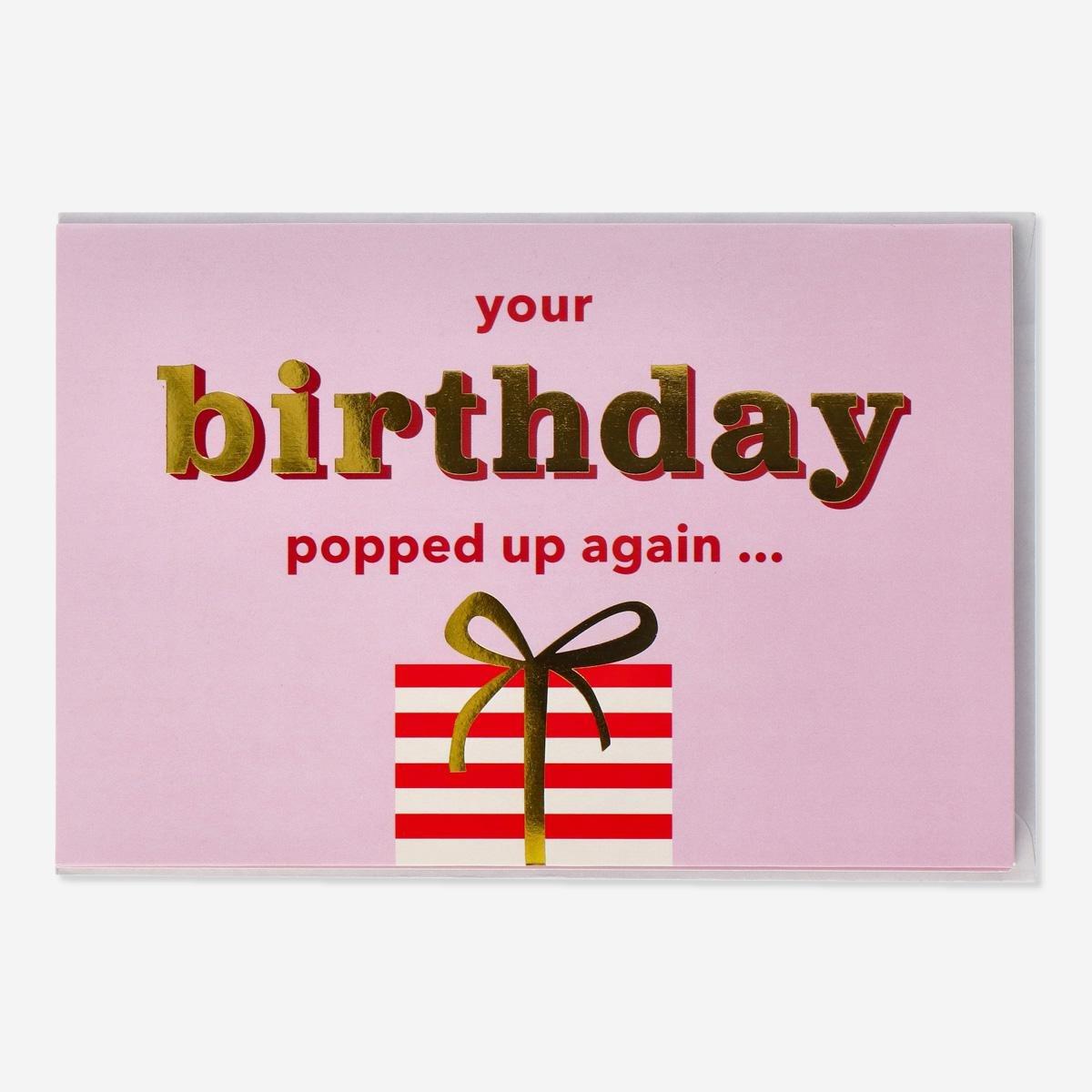 Multicolour pop-up card with envelope