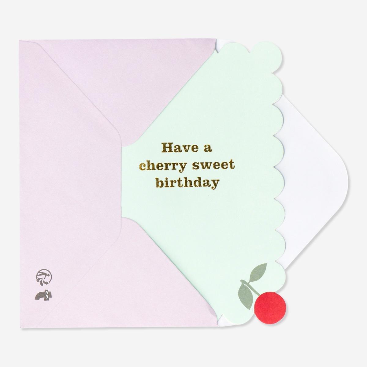 Multicolour pop-up card with envelope