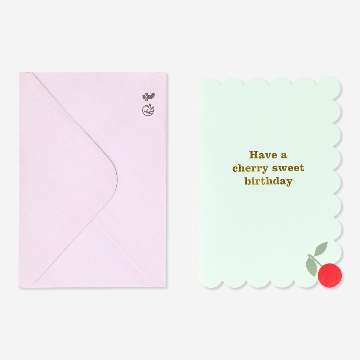 Multicolour pop-up card with envelope