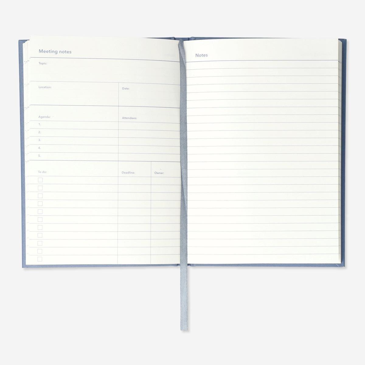 Blue Meeting Planner. A5