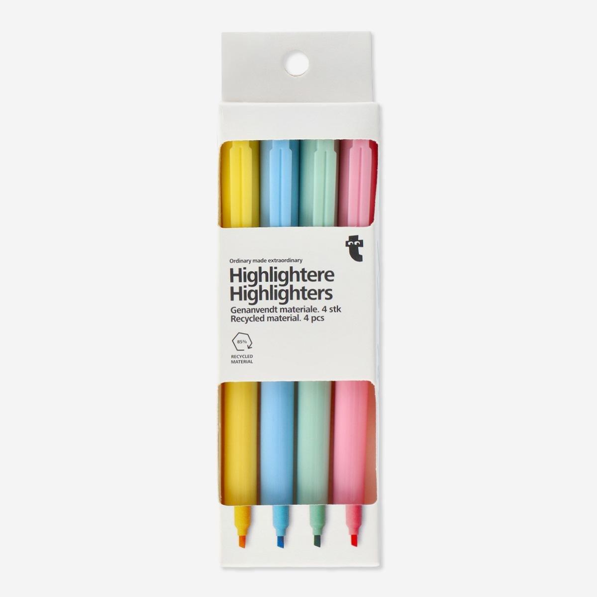 Multicolour Highlighters. 4 Pcs