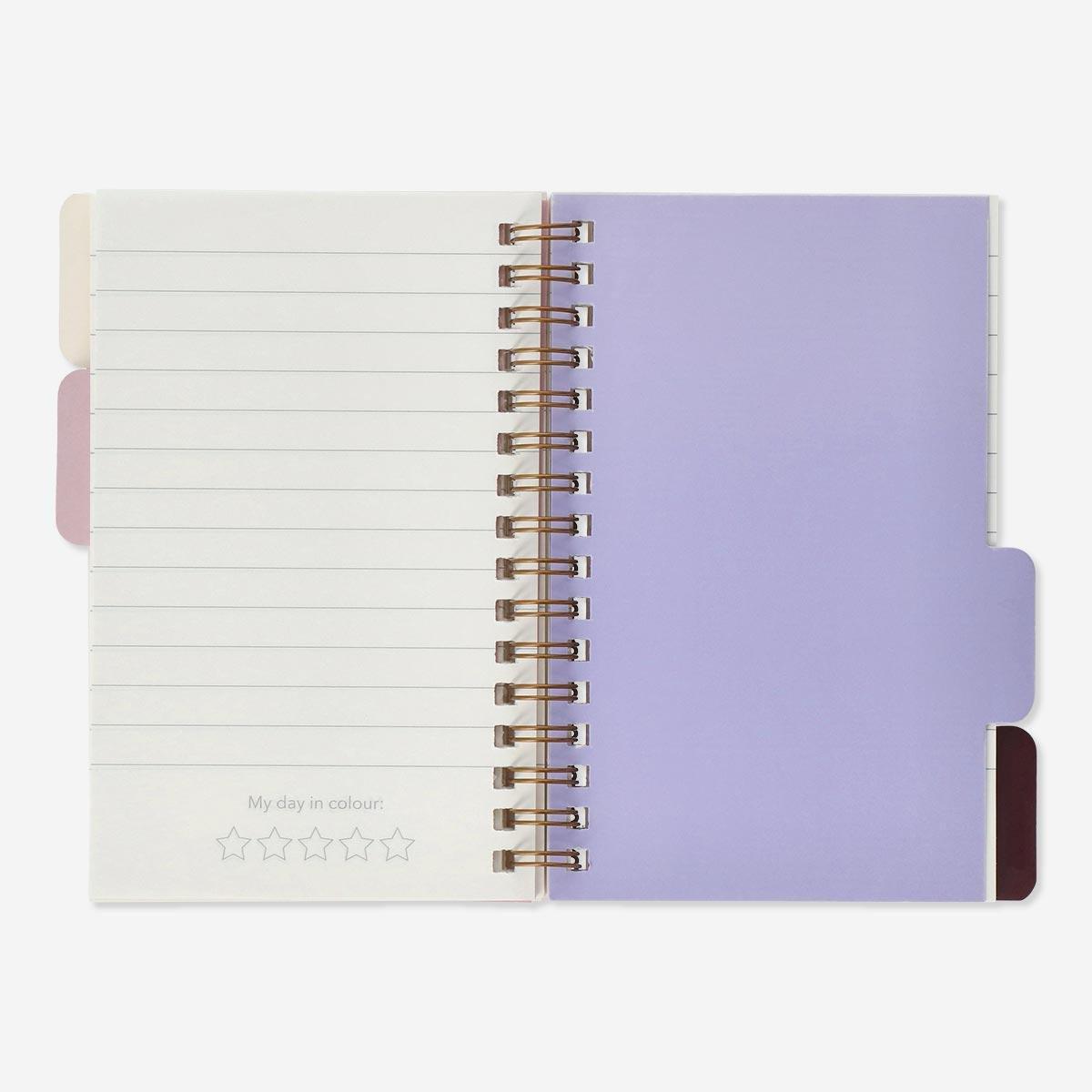 Multicolour Notebook With Page Markers. A6