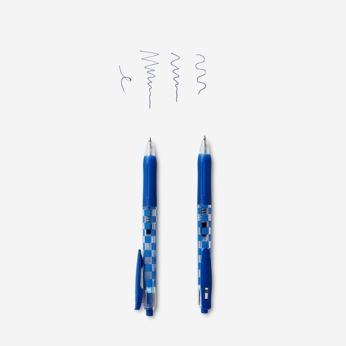 Blue gel ink pens. 4 pcs