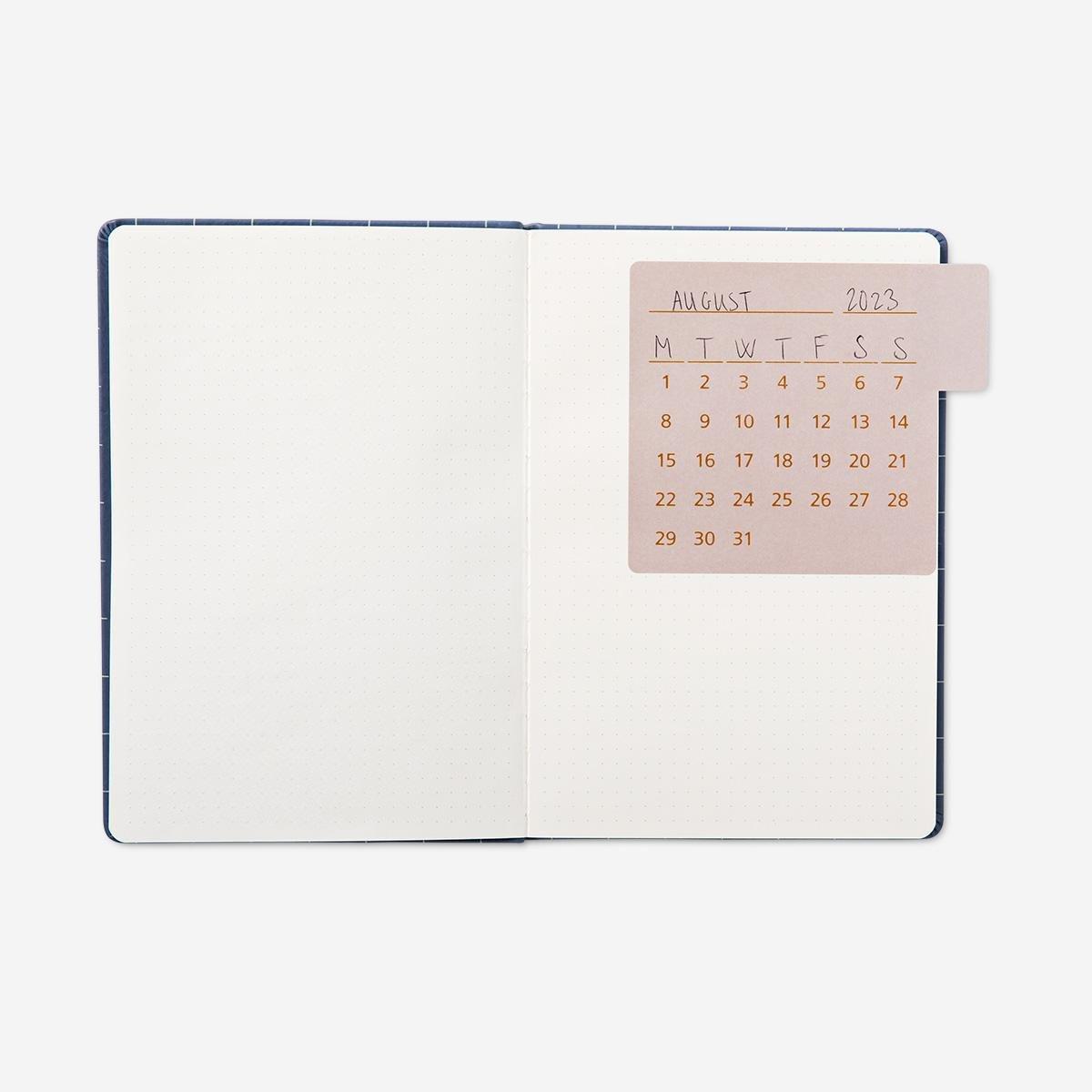 Purple calendar stickers for bullet planner